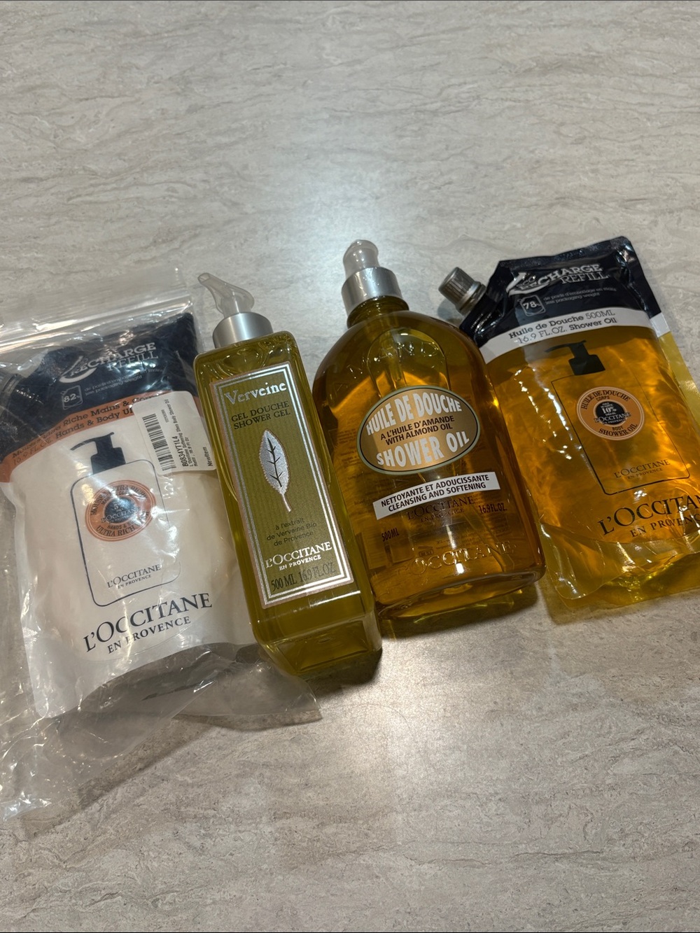 4 L'Occitane Verbena & Almond Shower Bundle